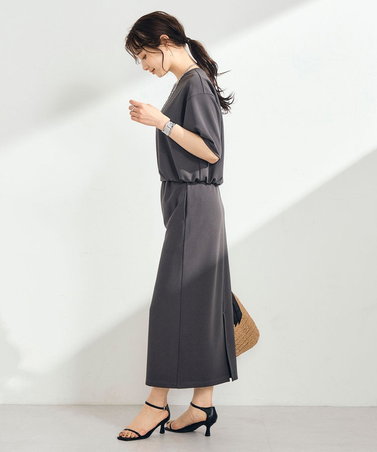 【WEB限定 GW SPECIAL PRICE】カットジョーゼットインゴムタイトスカート