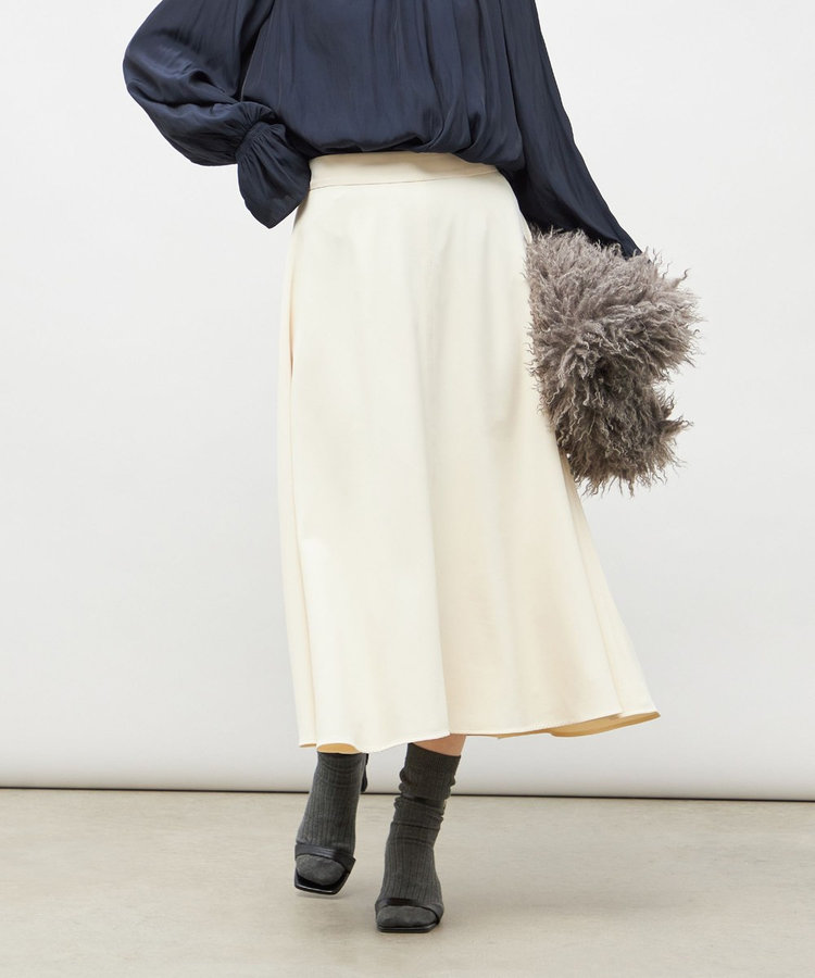 ウォッシャブル2WAYストレッチフレアスカート（5-0035-6-06-009