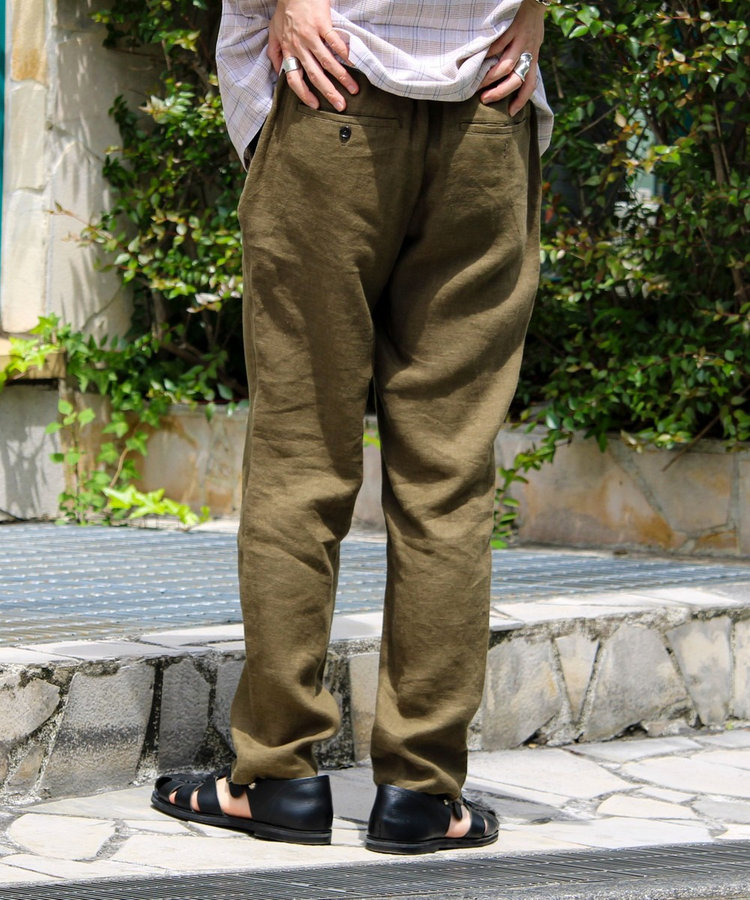 【WEB限定 GW SPECIAL PRICE】【リネン100％/夏の定番】リネンイージーパンツ