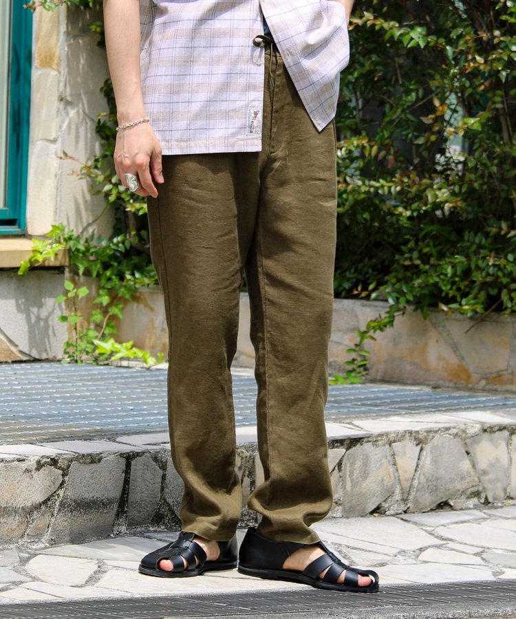 【WEB限定 GW SPECIAL PRICE】【リネン100％/夏の定番】リネンイージーパンツ