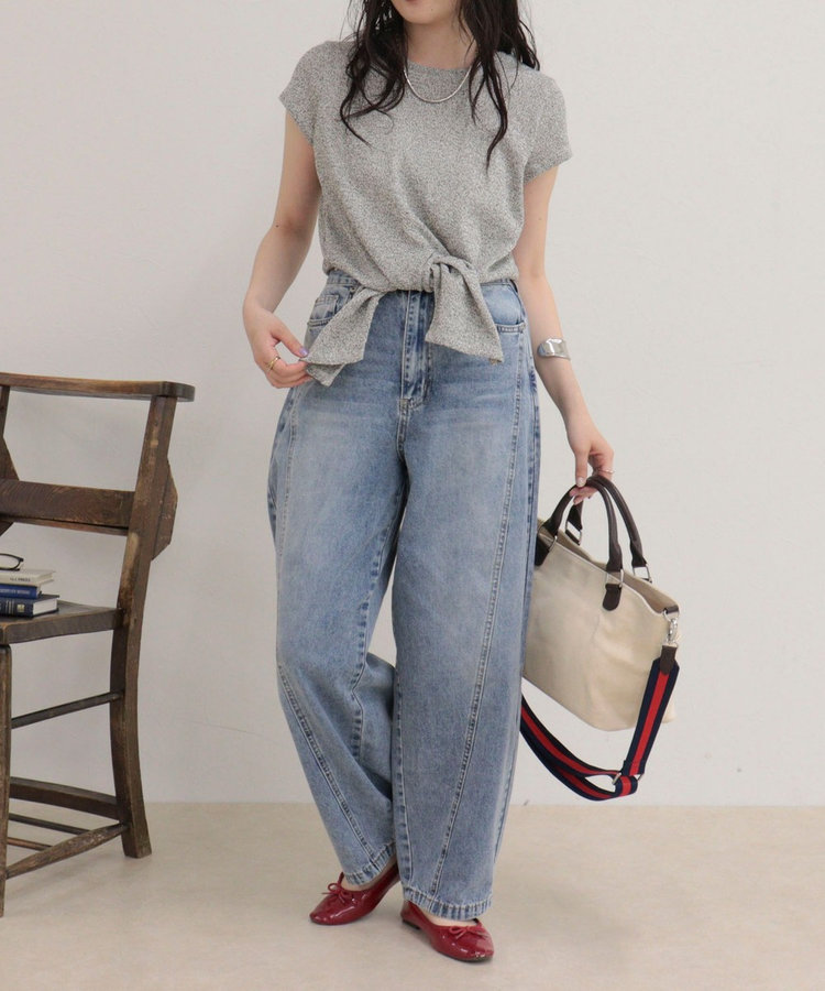 ニットソーカシュクールプルオーバー