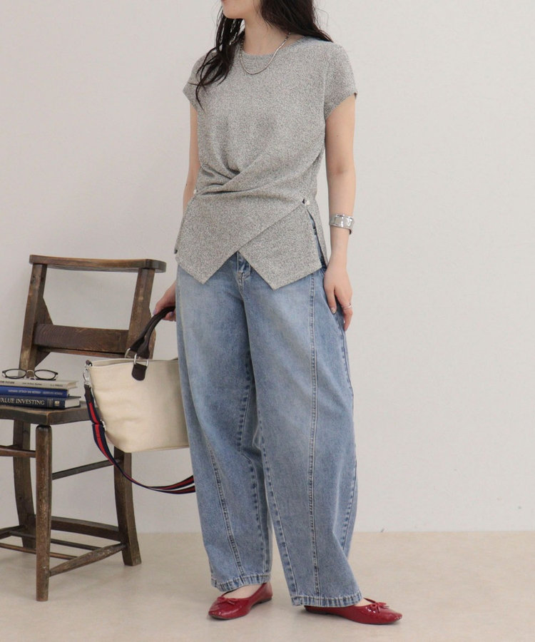ニットソーカシュクールプルオーバー