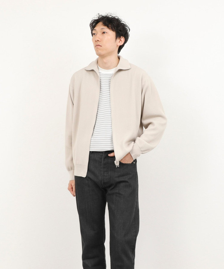 【BATONER/バトナー】HARD TWIST WOOL RIB DRIVERS KNIT ドライバーズニット 26AW