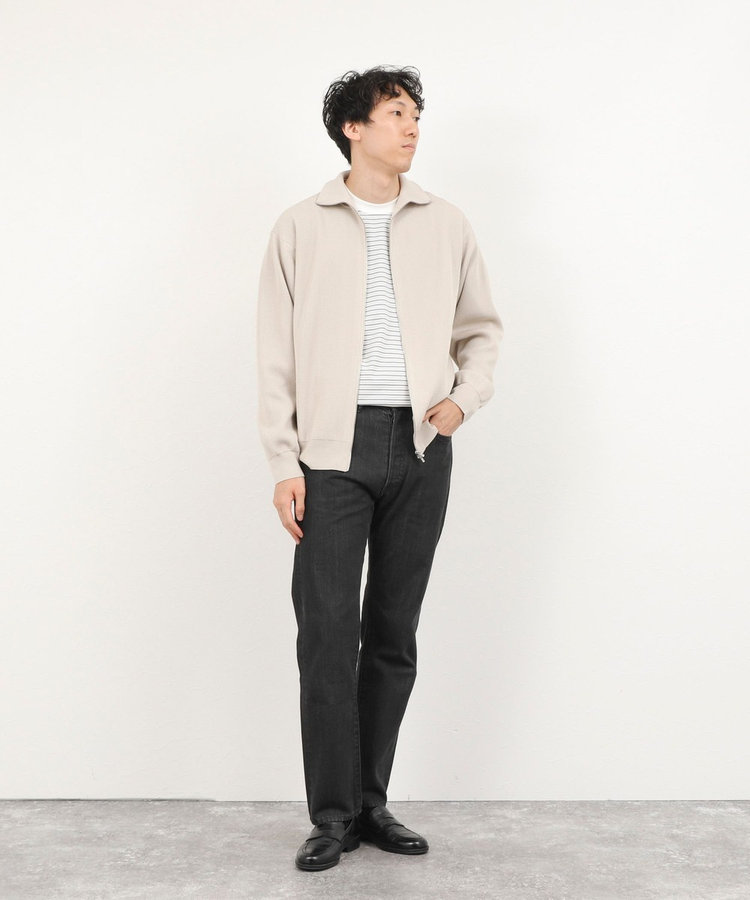【BATONER/バトナー】HARD TWIST WOOL RIB DRIVERS KNIT ドライバーズニット 26AW