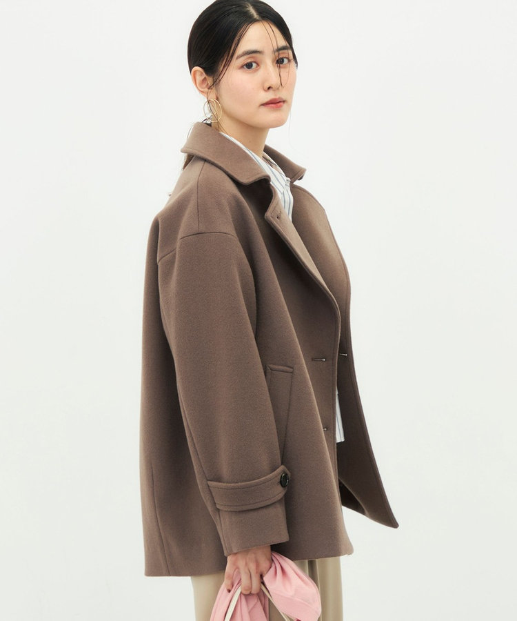 【一部WEB限カラー】ウールカシミヤダブルブレストコート