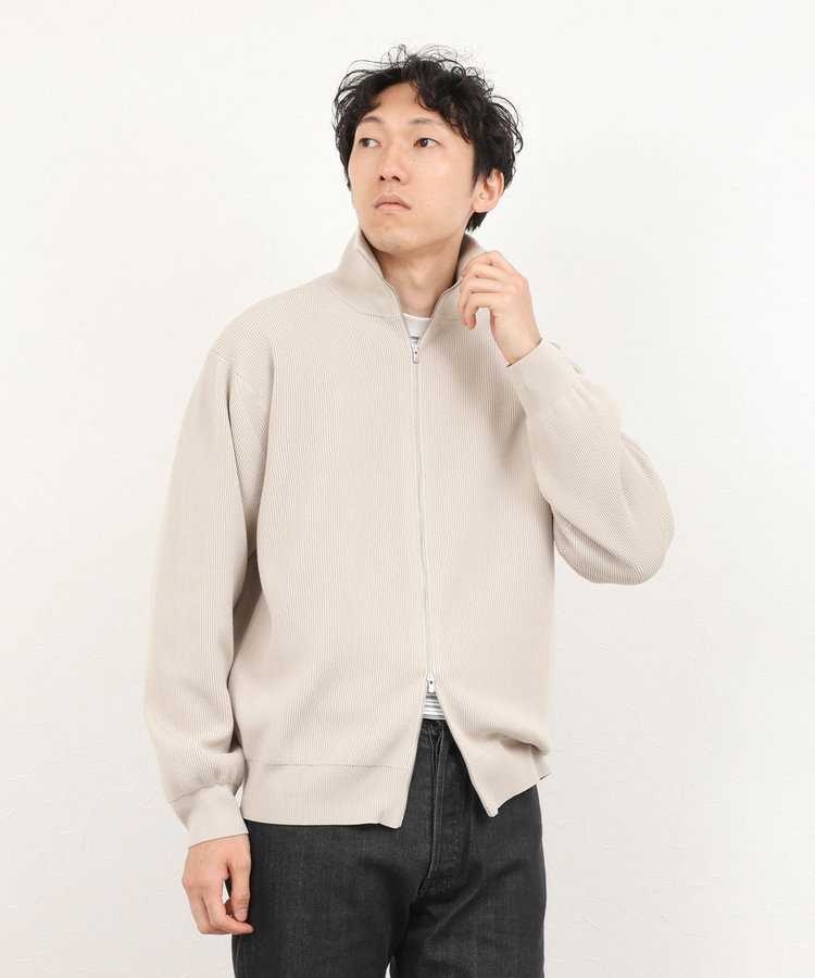 【BATONER/バトナー】HARD TWIST WOOL RIB DRIVERS KNIT ドライバーズニット 26AW