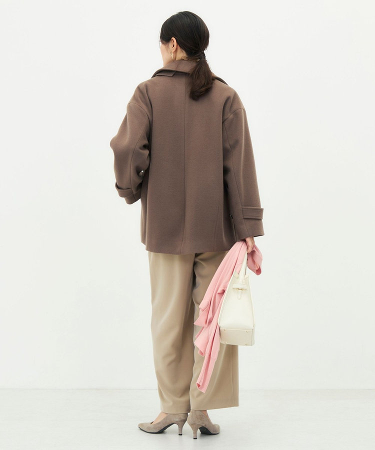 【一部WEB限カラー】ウールカシミヤダブルブレストコート