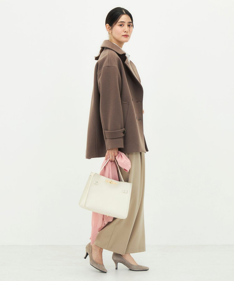 【一部WEB限カラー】ウールカシミヤダブルブレストコート