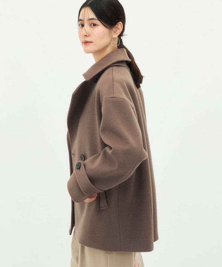 【一部WEB限カラー】ウールカシミヤダブルブレストコート