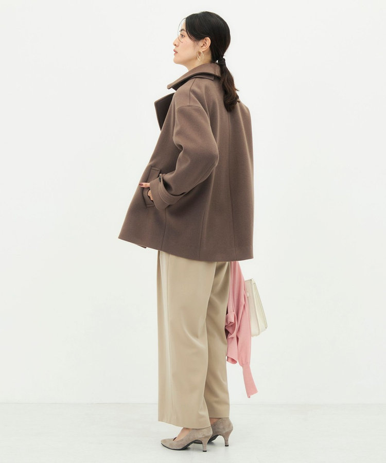 【一部WEB限カラー】ウールカシミヤダブルブレストコート
