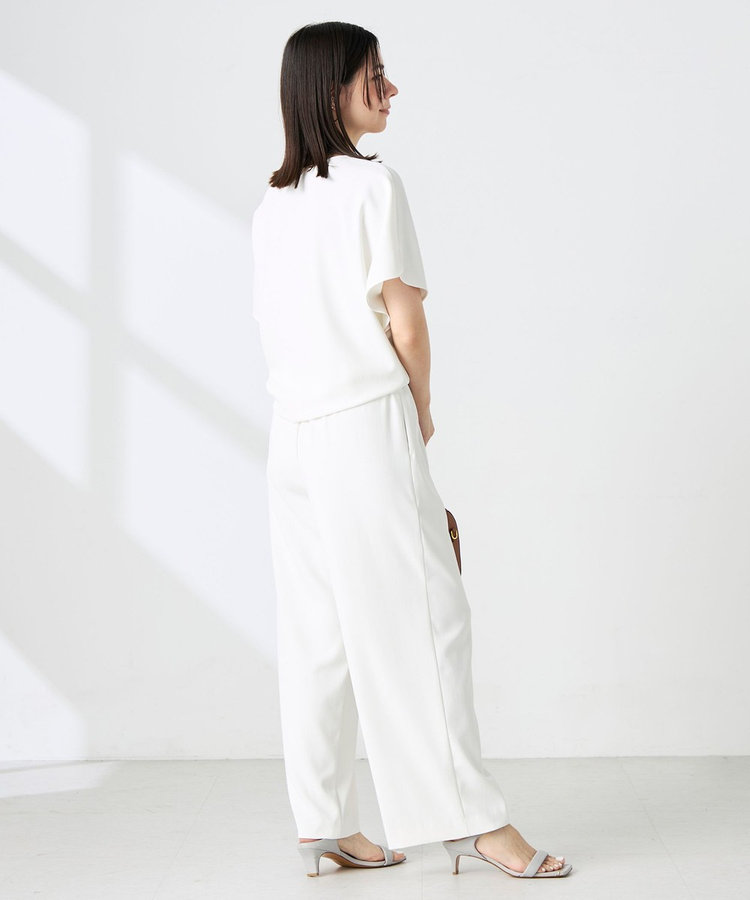 ［WEB限定 SPECIAL SALE！］《セットアップ対応》NEW morisachiウォッシャブルツイルイージーワイドパンツ