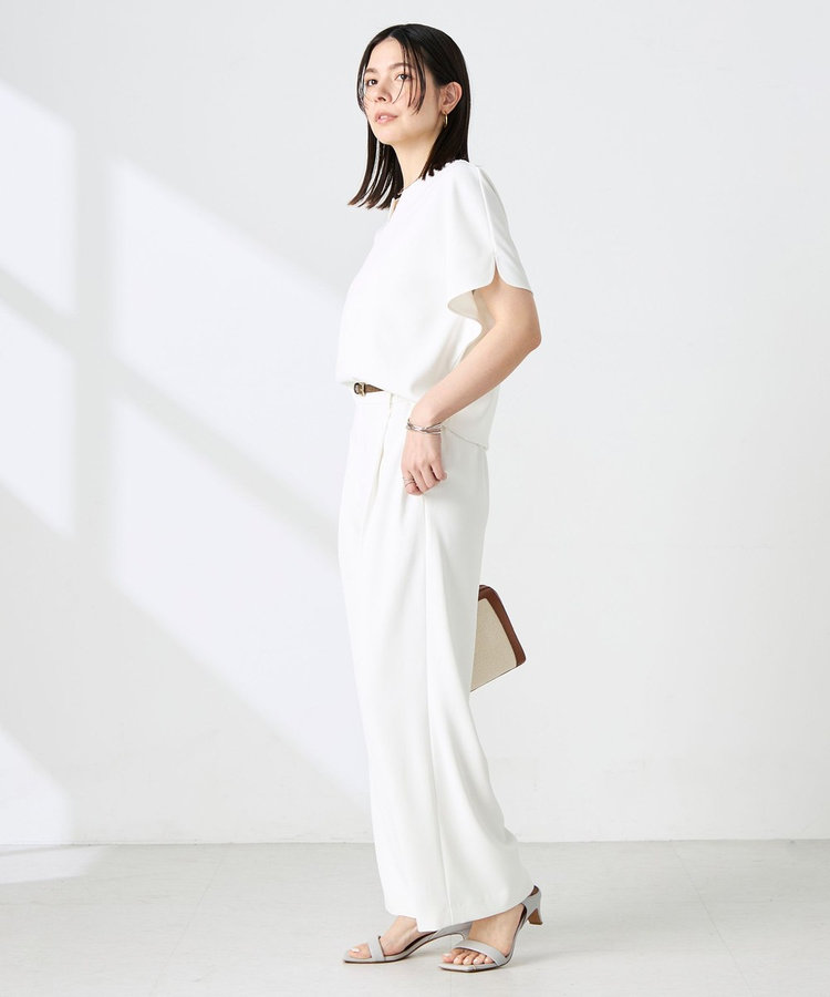 ［WEB限定 SPECIAL SALE！］《セットアップ対応》NEW morisachiウォッシャブルツイルイージーワイドパンツ