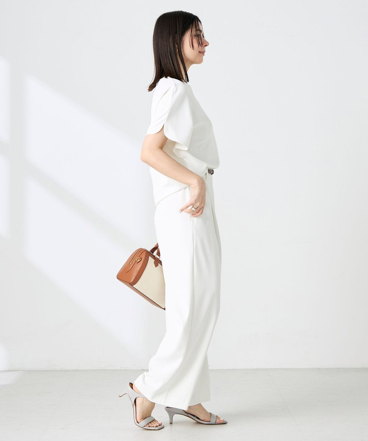 ［WEB限定 SPECIAL SALE！］《セットアップ対応》NEW morisachiウォッシャブルツイルイージーワイドパンツ