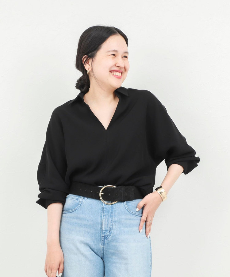 【一部WEB限定カラーアイテム】《セットアップ対応》ウォッシャブルツイルスキッパーシャツ