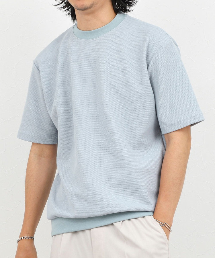 ［WEB限定 SPECIAL SALE！］《ビジカジ対応》ニット風カノコTシャツ 26SS