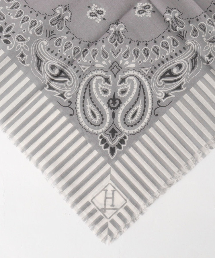 《HERNO》PAISLEY PRINT SCARF ペイズリープリント コットンスカーフ 26SS
