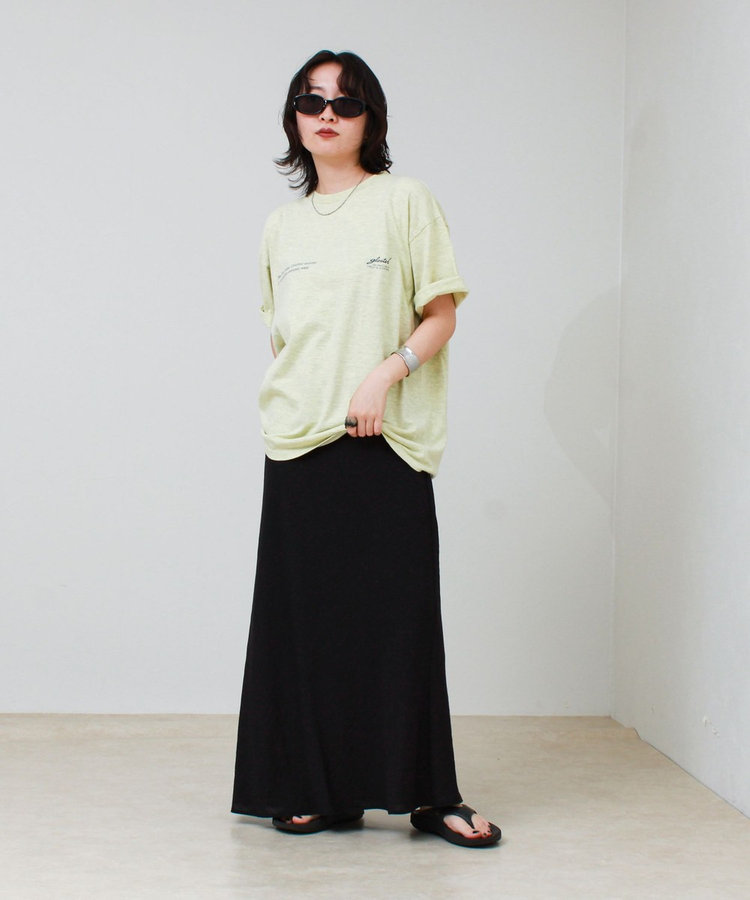 【SCREEN STARS/スクリーンスターズ】杢ボディ染め 配色ロゴ クルーネックカラーＴシャツ