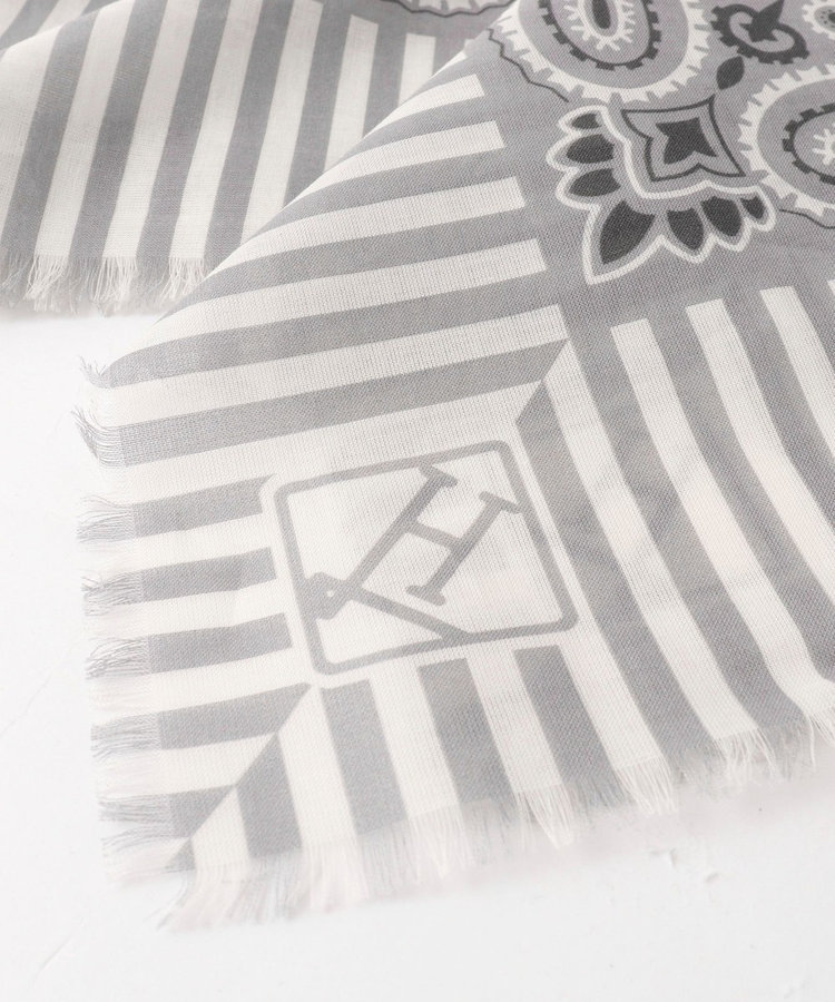 《HERNO》PAISLEY PRINT SCARF ペイズリープリント コットンスカーフ 26SS