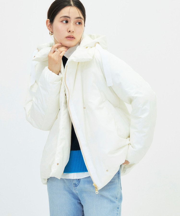 《撥水》ウォッシャブルフード付きスタンドダウン