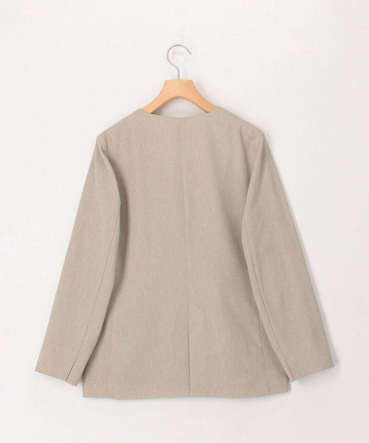 seya. collarless jacket リネン ノーカラージャケット