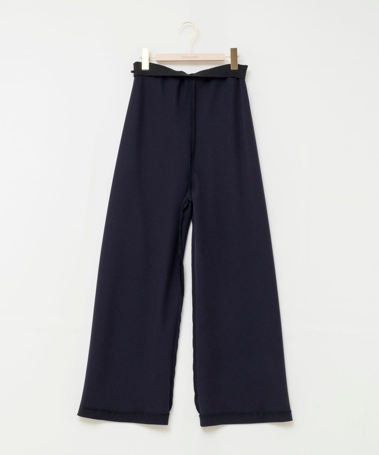 【NOLLEY’S mgr.松葉☆別注サイズ・一部WEB限定カラーアイテム】《セットアップ対応》ウォッシャブルツイルバイヤス美脚パンツ