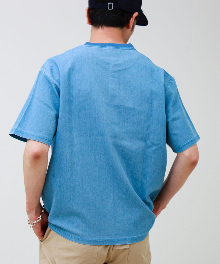 【セットアップ対応】メッシュデニムヘンリーTEE