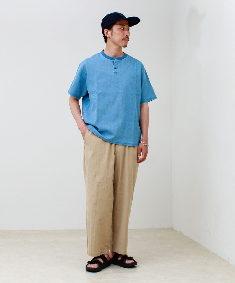 【セットアップ対応】メッシュデニムヘンリーTEE