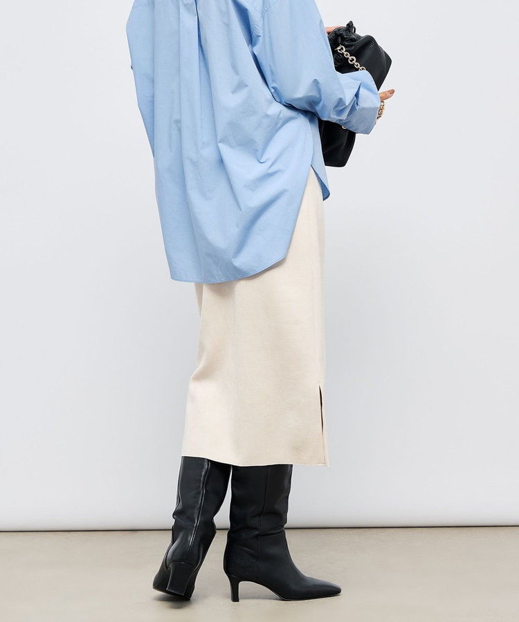 ウォッシャブルスエードダンボールタイトスカート（5-0030-6-06-004