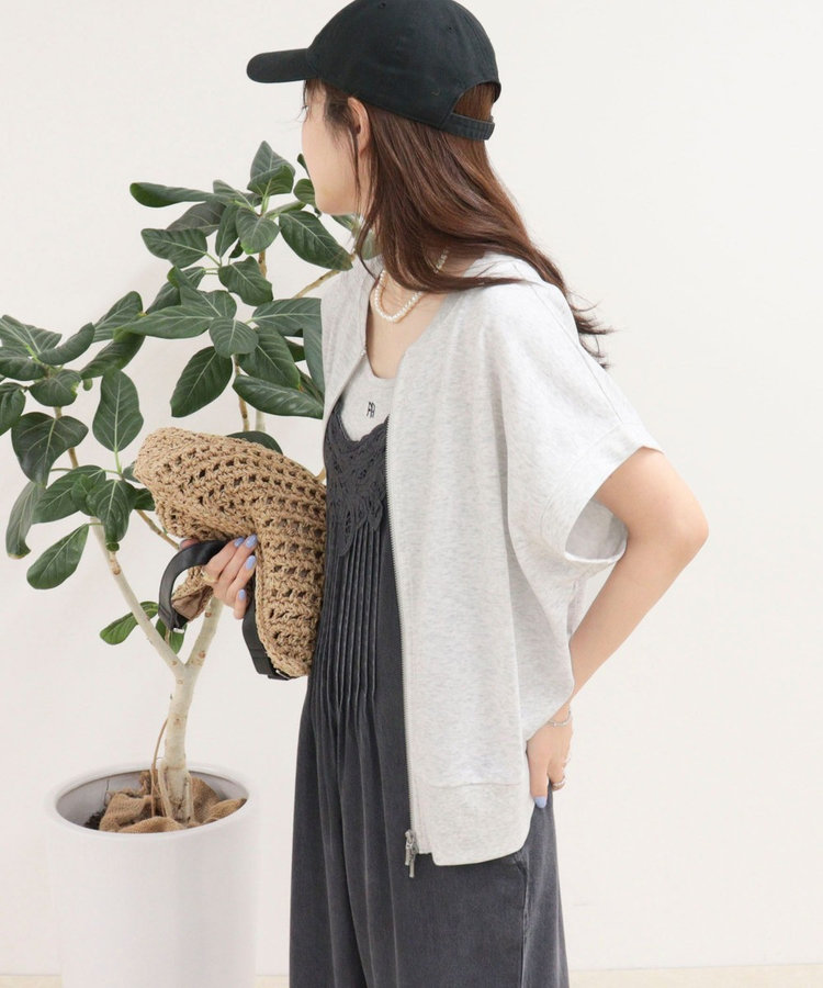 ［WEB限定 SPECIAL SALE！］ミニ裏毛前開きZIPプルオーバー