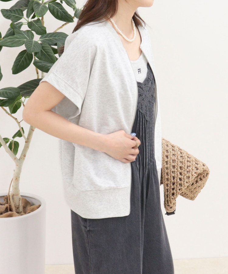 ［WEB限定 SPECIAL SALE！］ミニ裏毛前開きZIPプルオーバー
