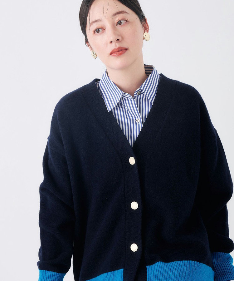 【WEB＆一部店舗限定カラーあり】MUSICゆったりVネックカーディガン