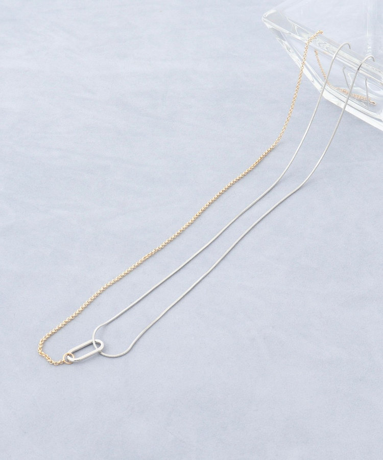 【grâce grace/グラスグラス】アシメMIXネックレス