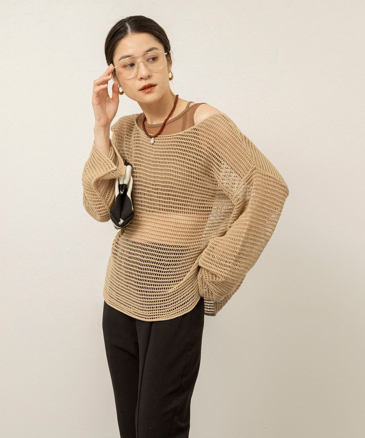 【MAQWEL/マクウェル】ウォッシャブルバッククロスシアーブラトップ