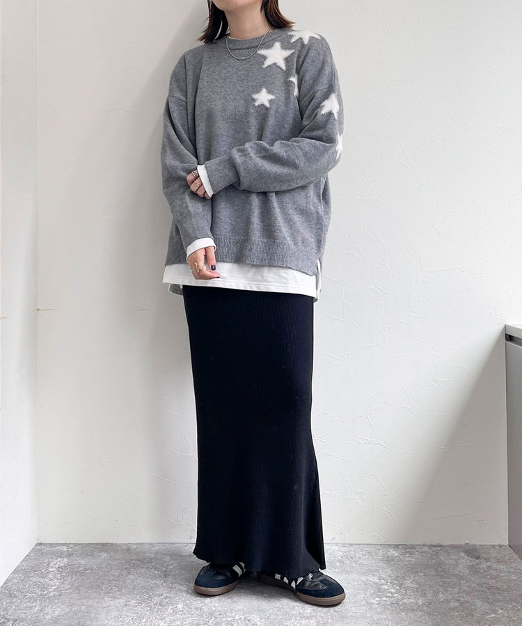 星ジャガードニットプルオーバー（4-0385-6-22-002）｜fredy