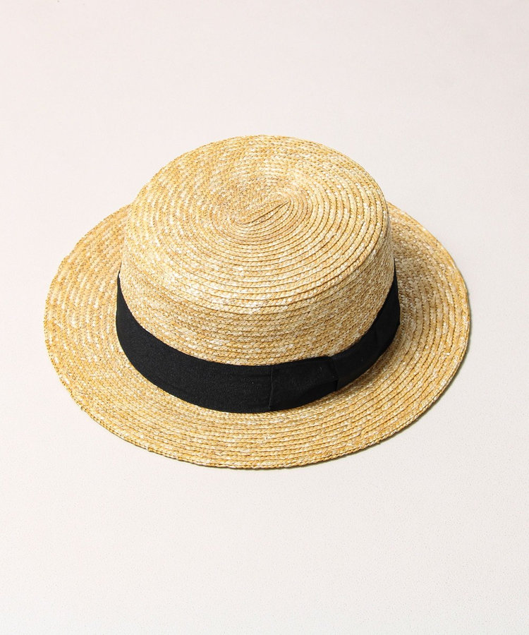 夏の定番クラシック】STRAW BOATHER HAT カンカン帽（6-0724-5-68-325