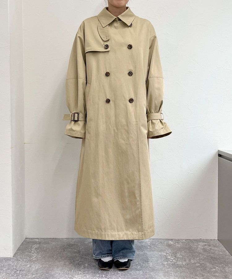 【発売のたび即完売】袖ボリュームトレンチコート