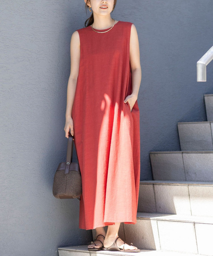 【WEB限定】ウォッシャブルバックツイストドレス