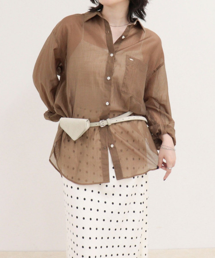 ［WEB限定 SPECIAL SALE！］シアーシャツ