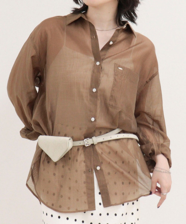 ［WEB限定 SPECIAL SALE！］シアーシャツ