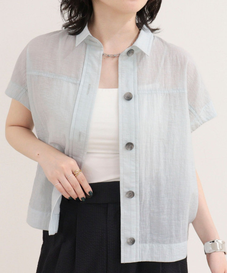 ［WEB限定 SPECIAL SALE！］シアーフォルムシャツジャケット