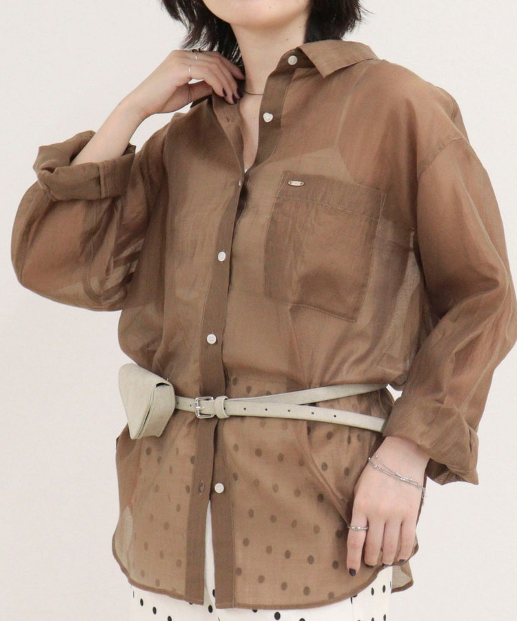 ［WEB限定 SPECIAL SALE！］シアーシャツ