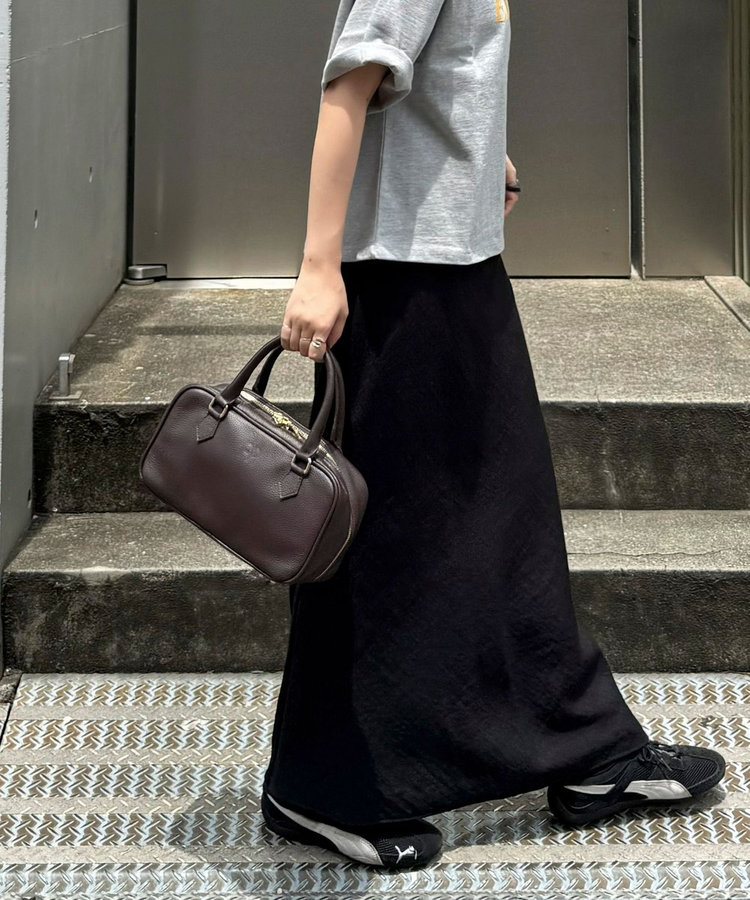 FR横長レザーボストンバッグ