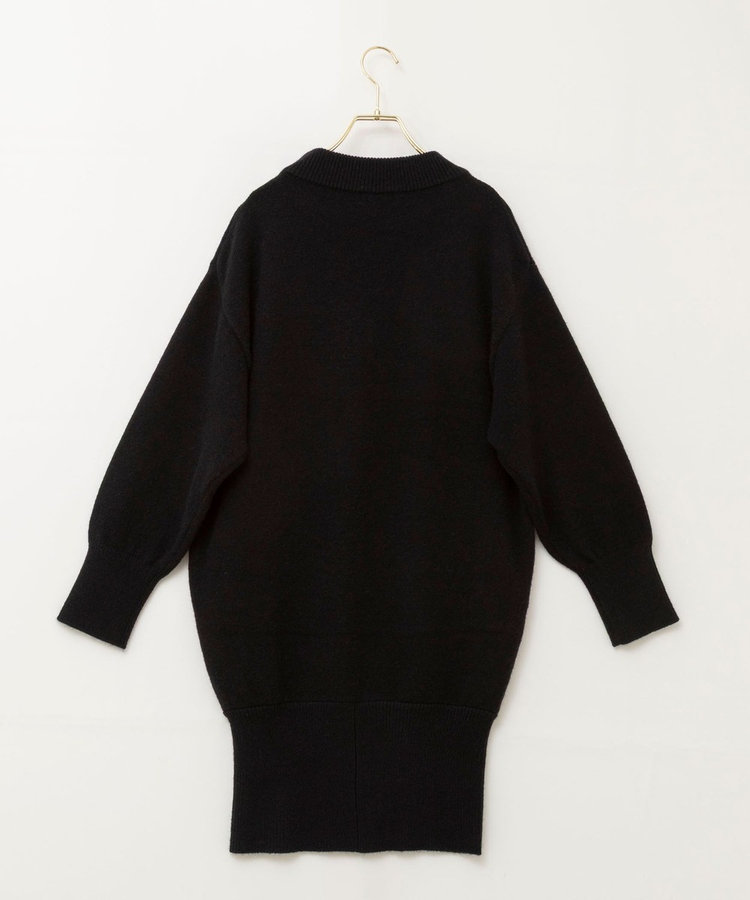 【WEB限定】ワイドリブヘムロングニット