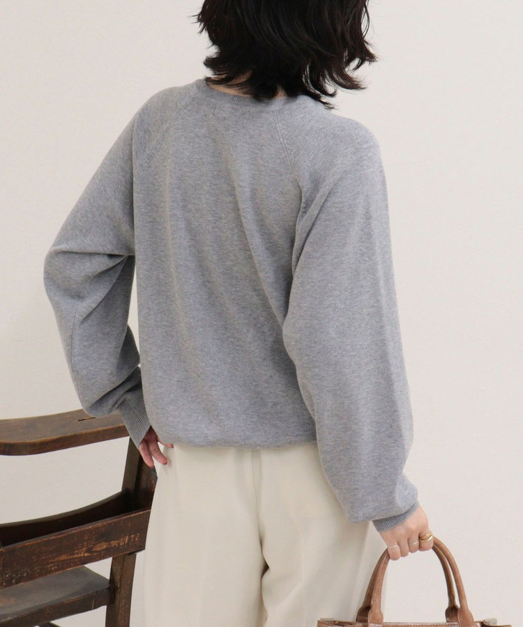 FR刺しゅうドロストスウェットニット