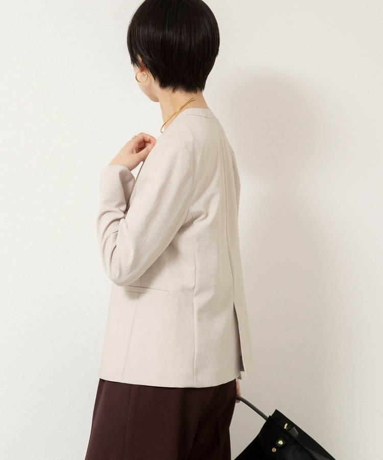 《セットアップ対応/UVカット/接触冷感》ウォッシャブルDry toro ノーカラージャケット