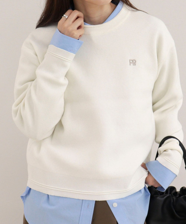 【WEB限定】FR刺繍スウェットニットプルオーバー