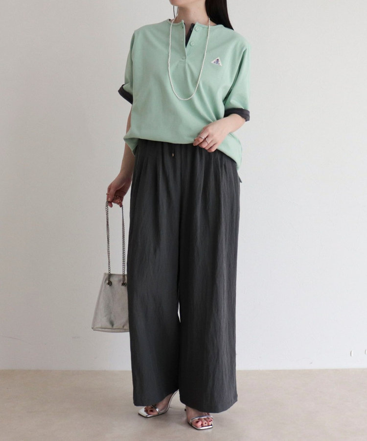 【GEVACO/ゲバコ】別注レディースヘンリーネックTシャツ