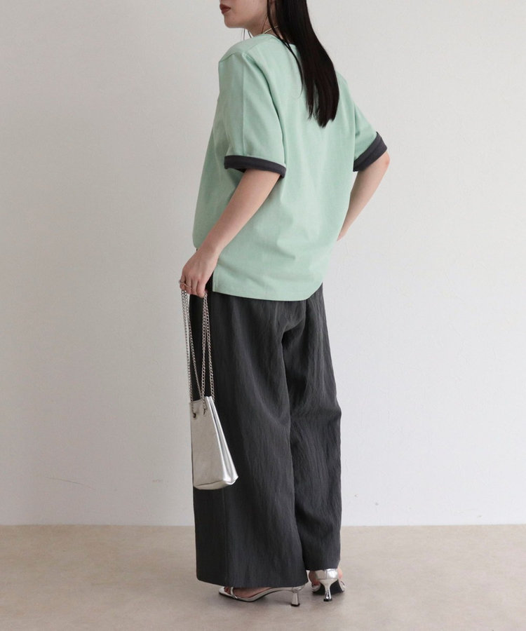 【GEVACO/ゲバコ】別注レディースヘンリーネックTシャツ