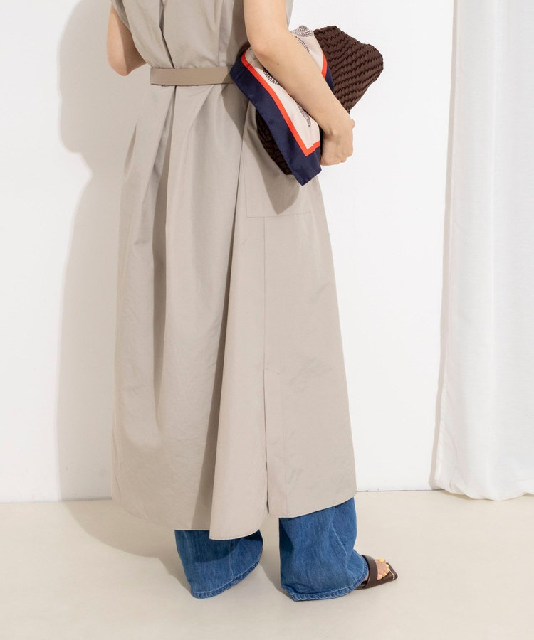 【WEB＆一部店舗限定カラー】ウォッシャブルエクセルテックタンブラースタンドカラースキッパーワンピース