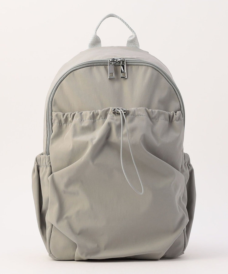 GATHERED NYLON BACKPACK